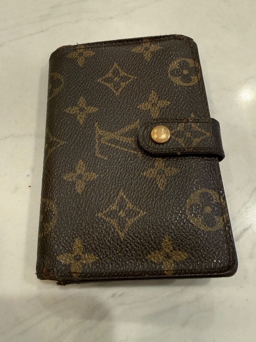 Louis Vuitton Brown Monogram Canvas Snap Wallet